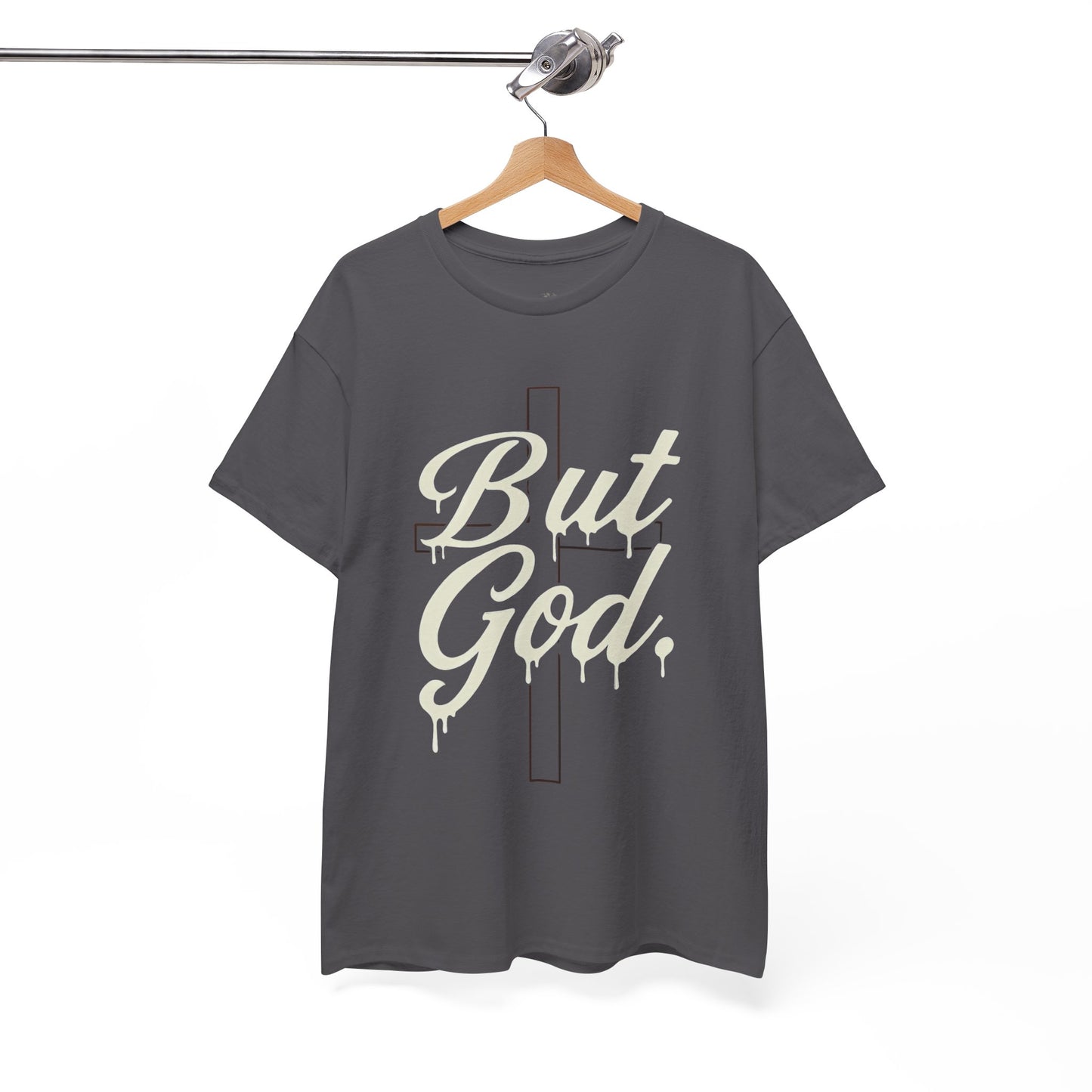 Christian T-Shirt "But God" Cross Graphic Tee — Inspirational Faith Shirt