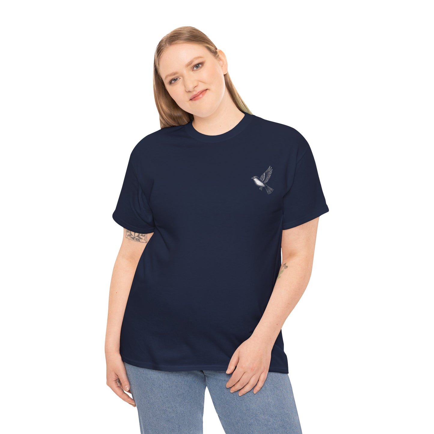 T-Shirt — "I Am With You Always" Hummingbird Floral Comfort Tee