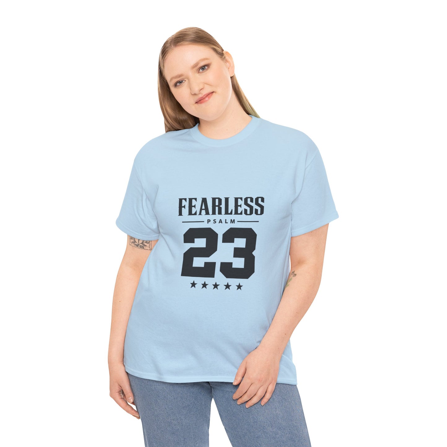Fearless Psalm 23 Unisex T-Shirt — The Good Shepherd Christian Tee