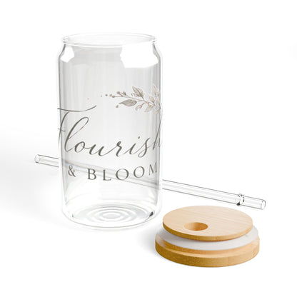 Sipper Glass - Flourish & Bloom Branded (16oz)