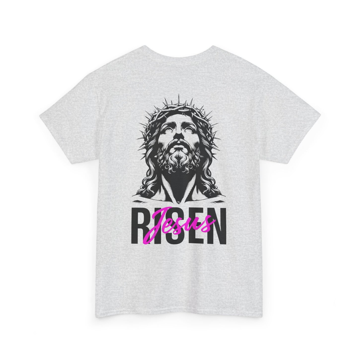 Christian 'Risen' PINK T-Shirt — Jesus Crown of Thorns Resurrection Tee