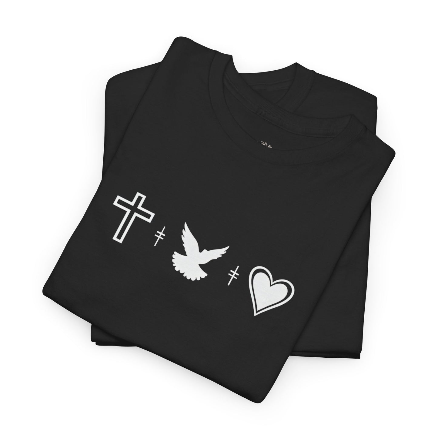 Worship Tee — "I Was Built to Worship" Christian Cross + Dove + Heart T‑Shirt