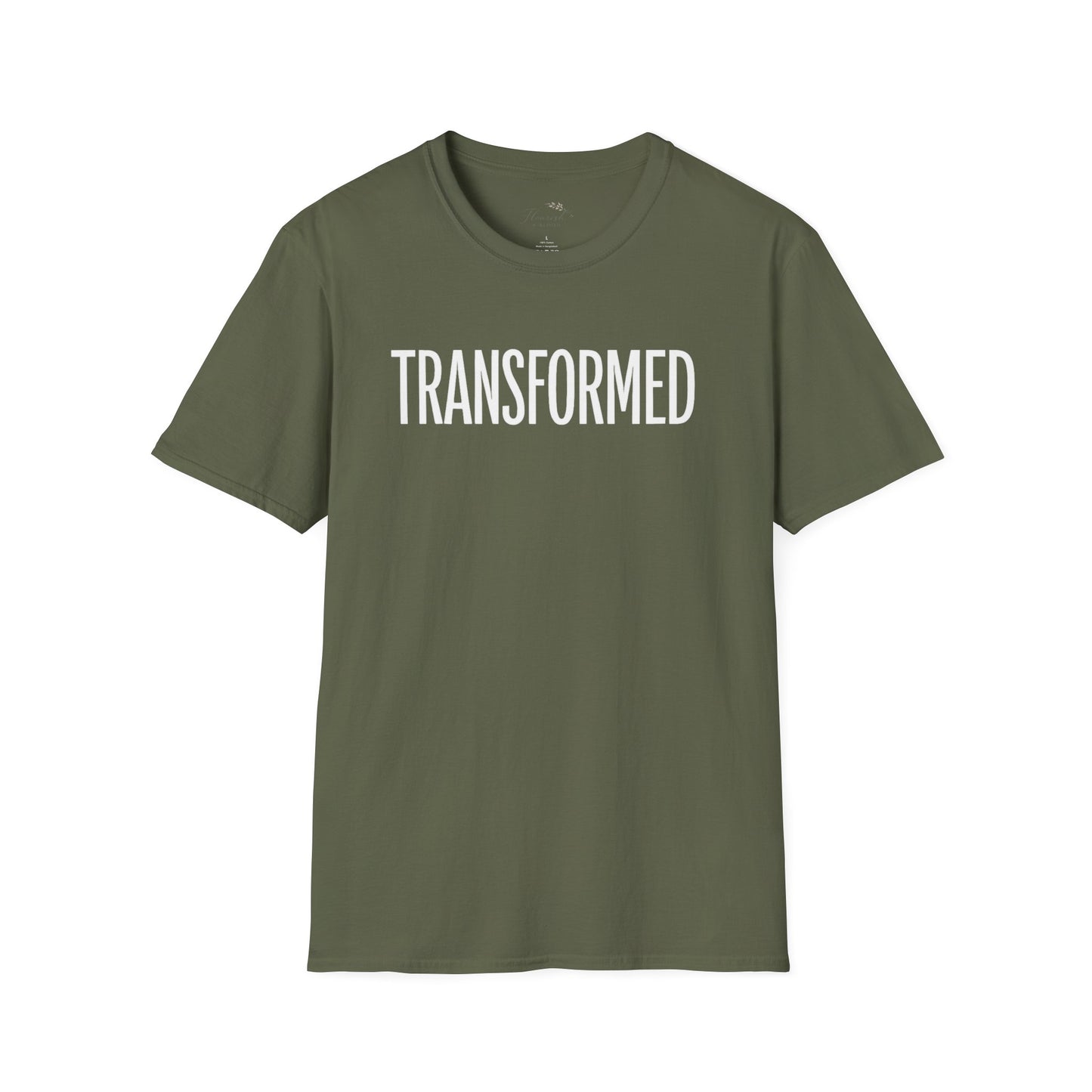 Floral Inspirational 'Transformed' Graphic Tee