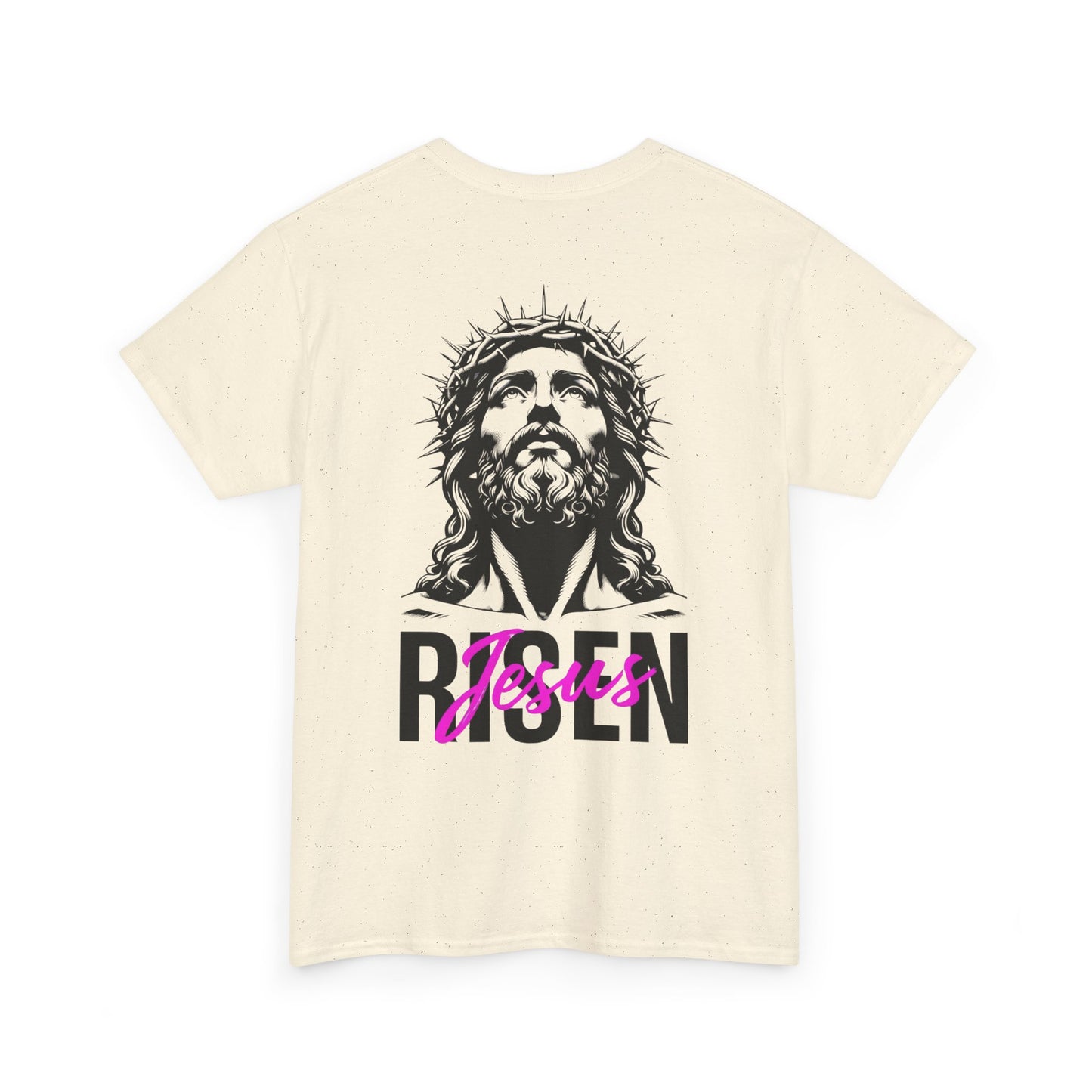 Christian 'Risen' PINK T-Shirt — Jesus Crown of Thorns Resurrection Tee