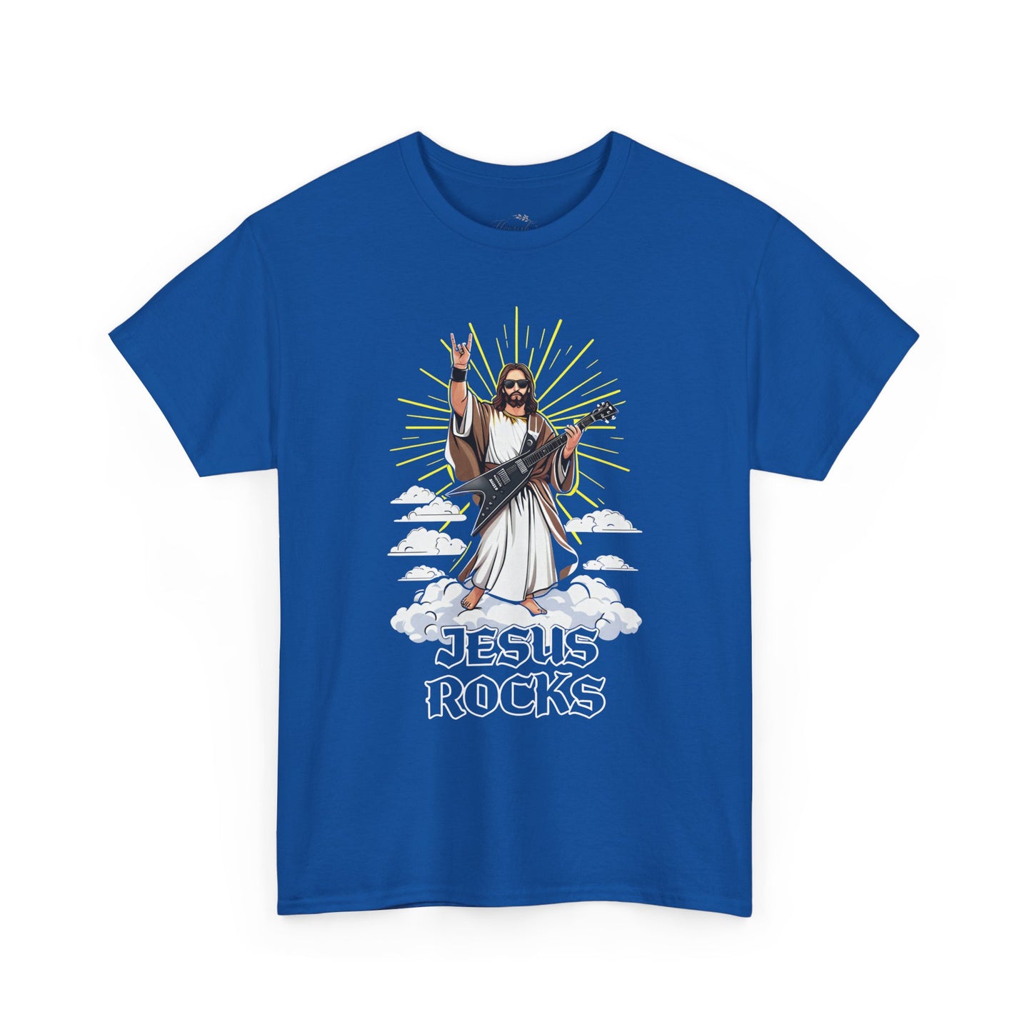 Jesus Rocks T‑Shirt — Rock & Faith Graphic Tee