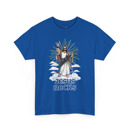 Jesus Rocks T‑Shirt — Rock & Faith Graphic Tee