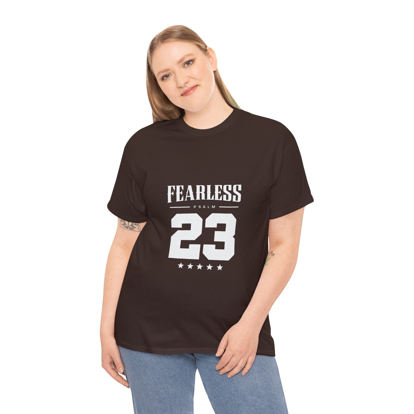 Fearless Psalm 23 Unisex T-Shirt — The Good Shepherd Christian Tee