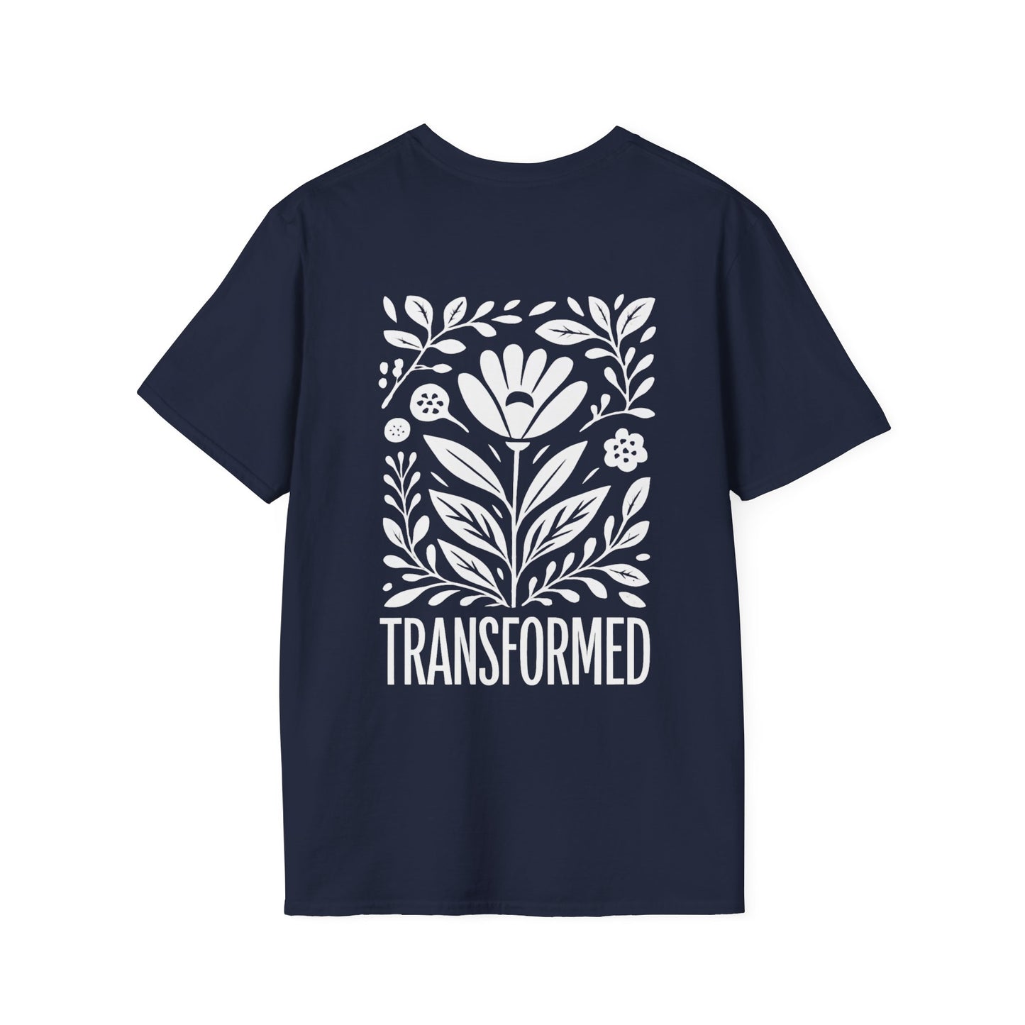 Floral Inspirational 'Transformed' Graphic Tee