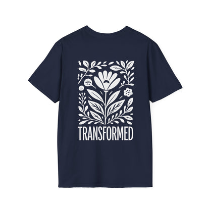 Floral Inspirational 'Transformed' Graphic Tee