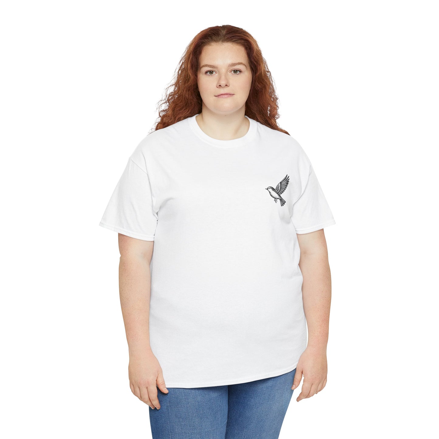 T-Shirt — "I Am With You Always" Hummingbird Floral Comfort Tee