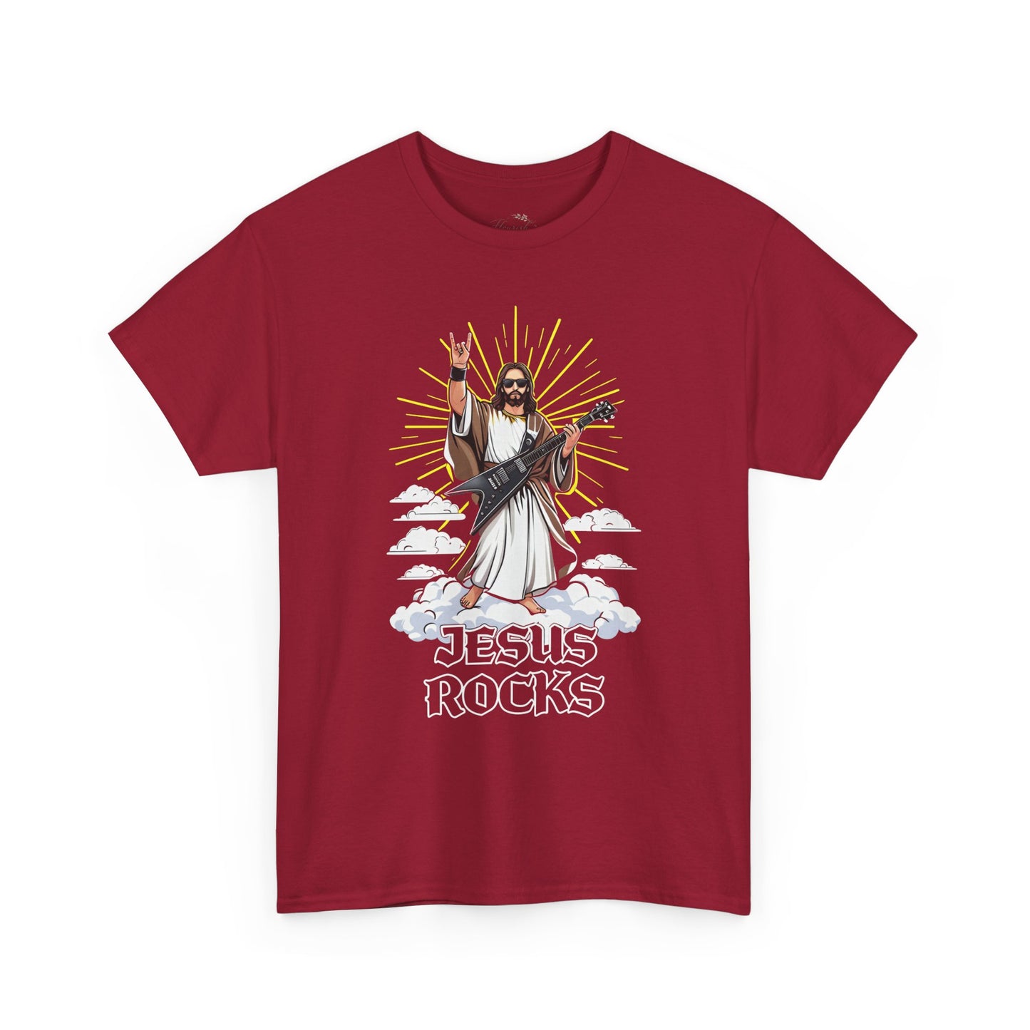 Jesus Rocks T‑Shirt — Rock & Faith Graphic Tee