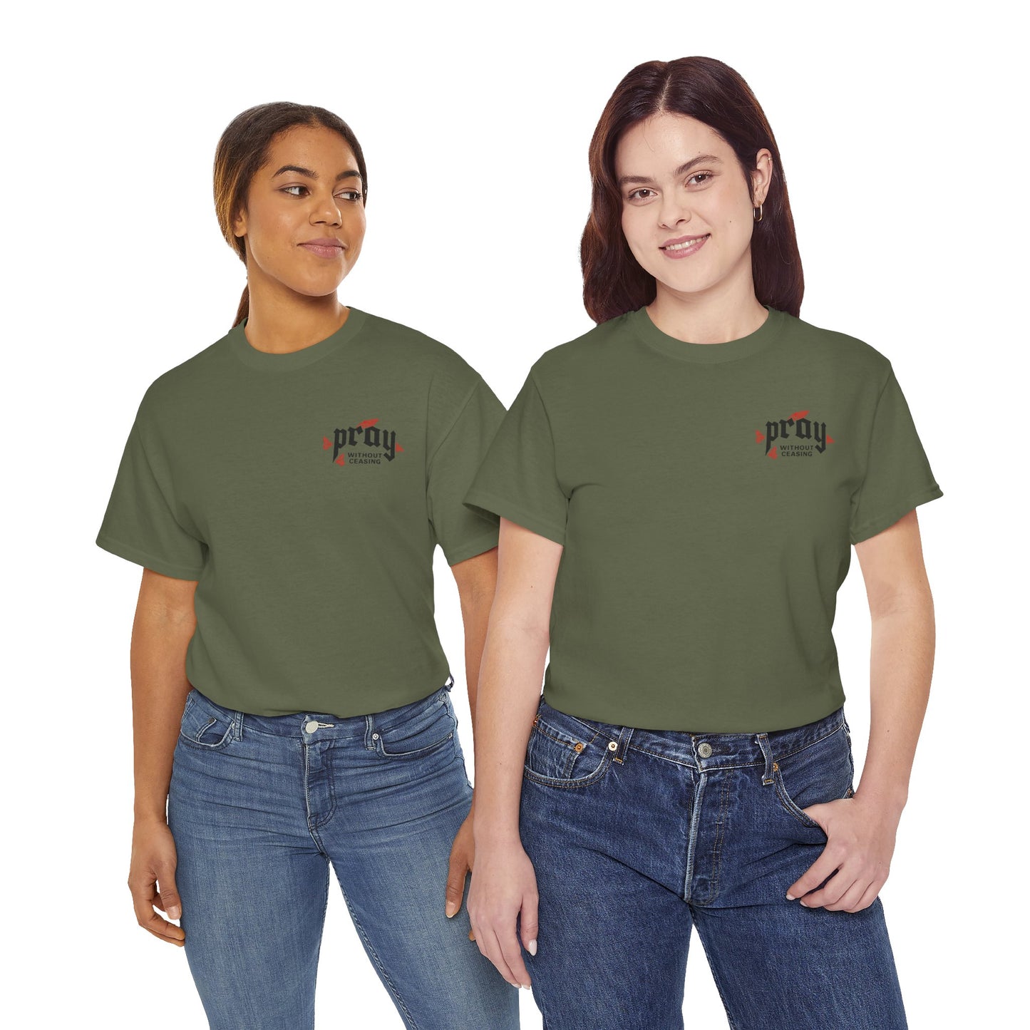 Prayer Hands T-Shirt — Pray Without Ceasing Graphic Unisex Tee