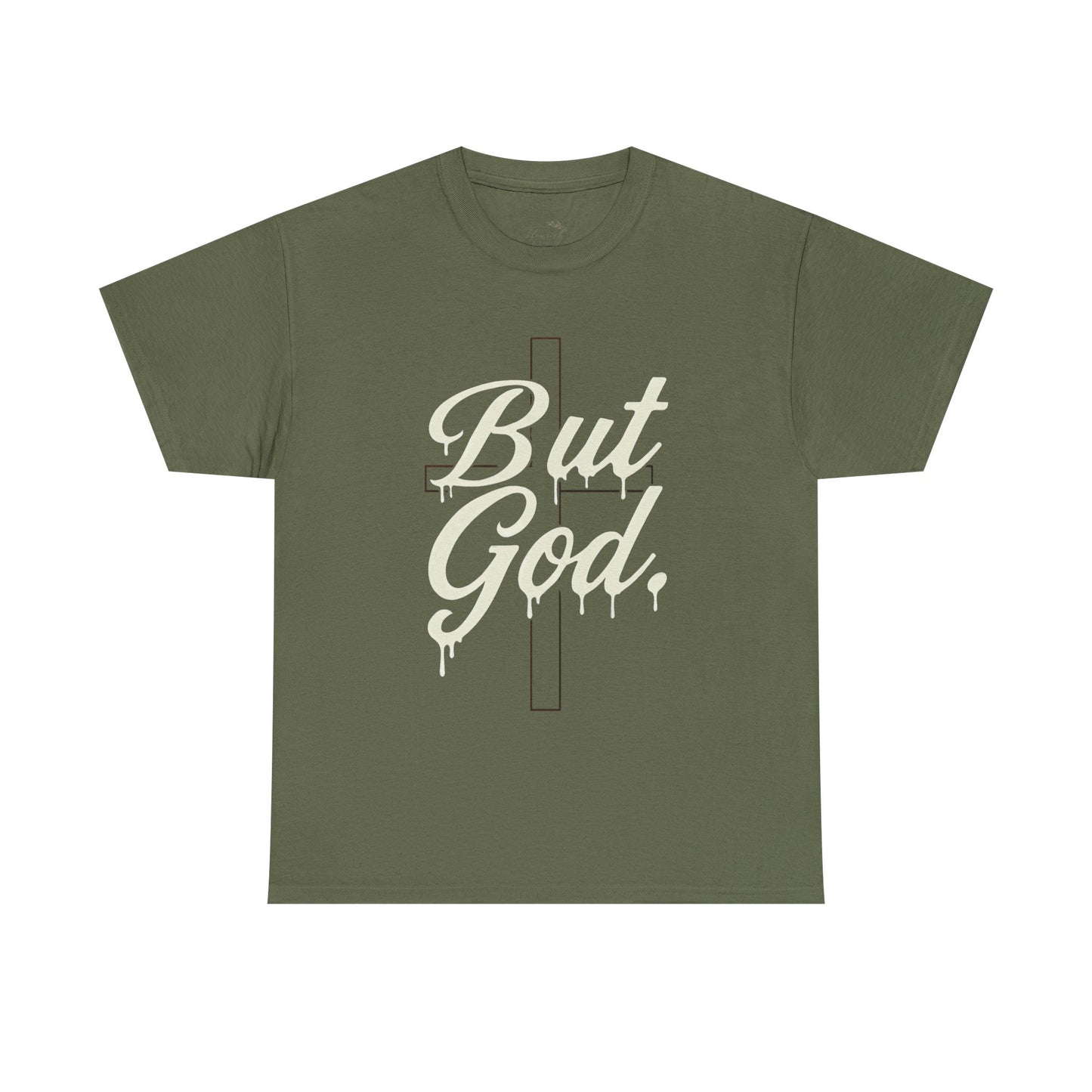 Christian T-Shirt "But God" Cross Graphic Tee — Inspirational Faith Shirt