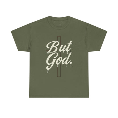 Christian T-Shirt "But God" Cross Graphic Tee — Inspirational Faith Shirt