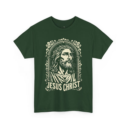 Jesus Christ Front Graphic Tee - Vintage Ornate T-Shirt
