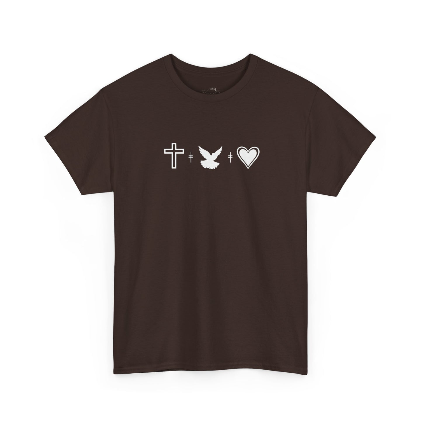 Worship Tee — "I Was Built to Worship" Christian Cross + Dove + Heart T‑Shirt