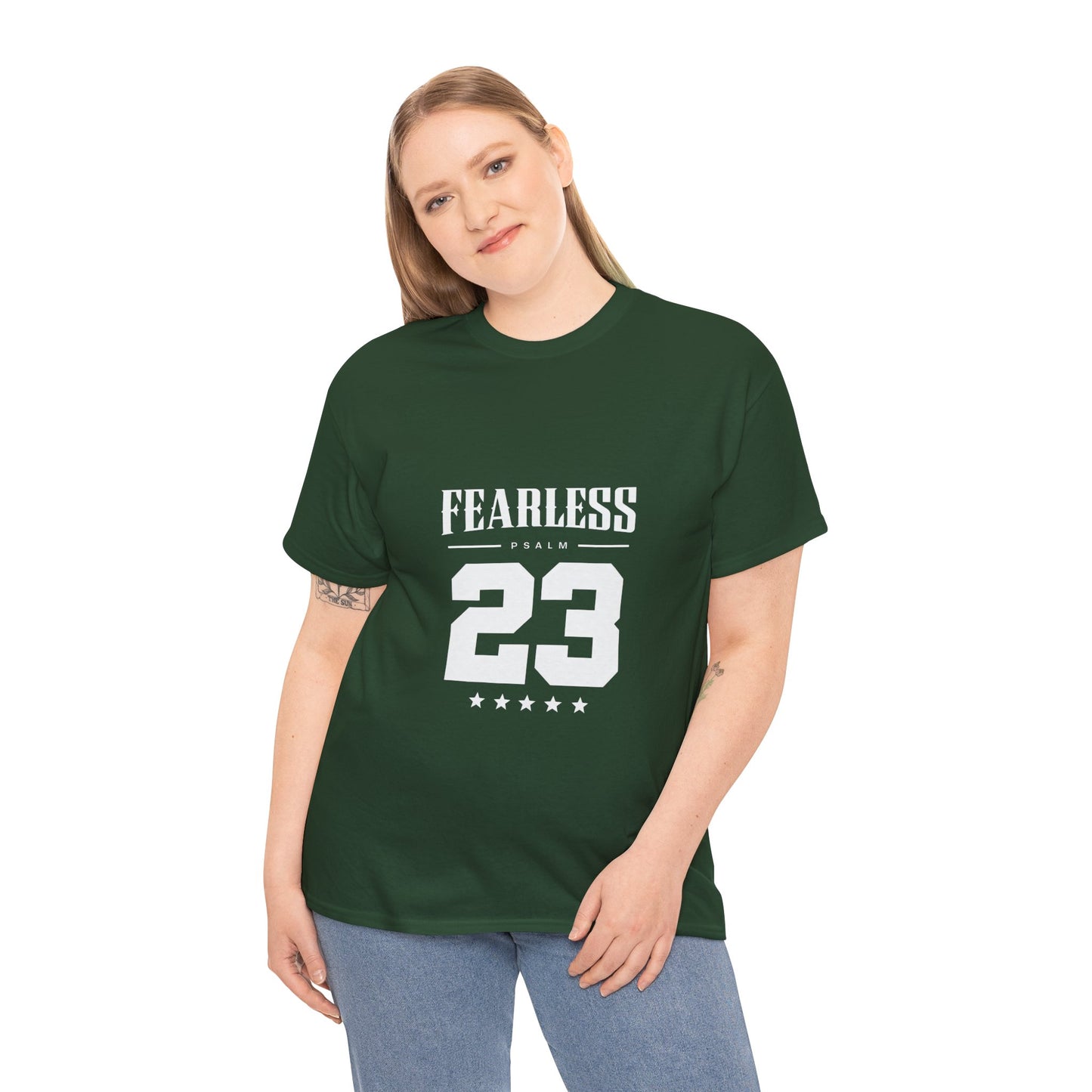 Fearless Psalm 23 Unisex T-Shirt — The Good Shepherd Christian Tee
