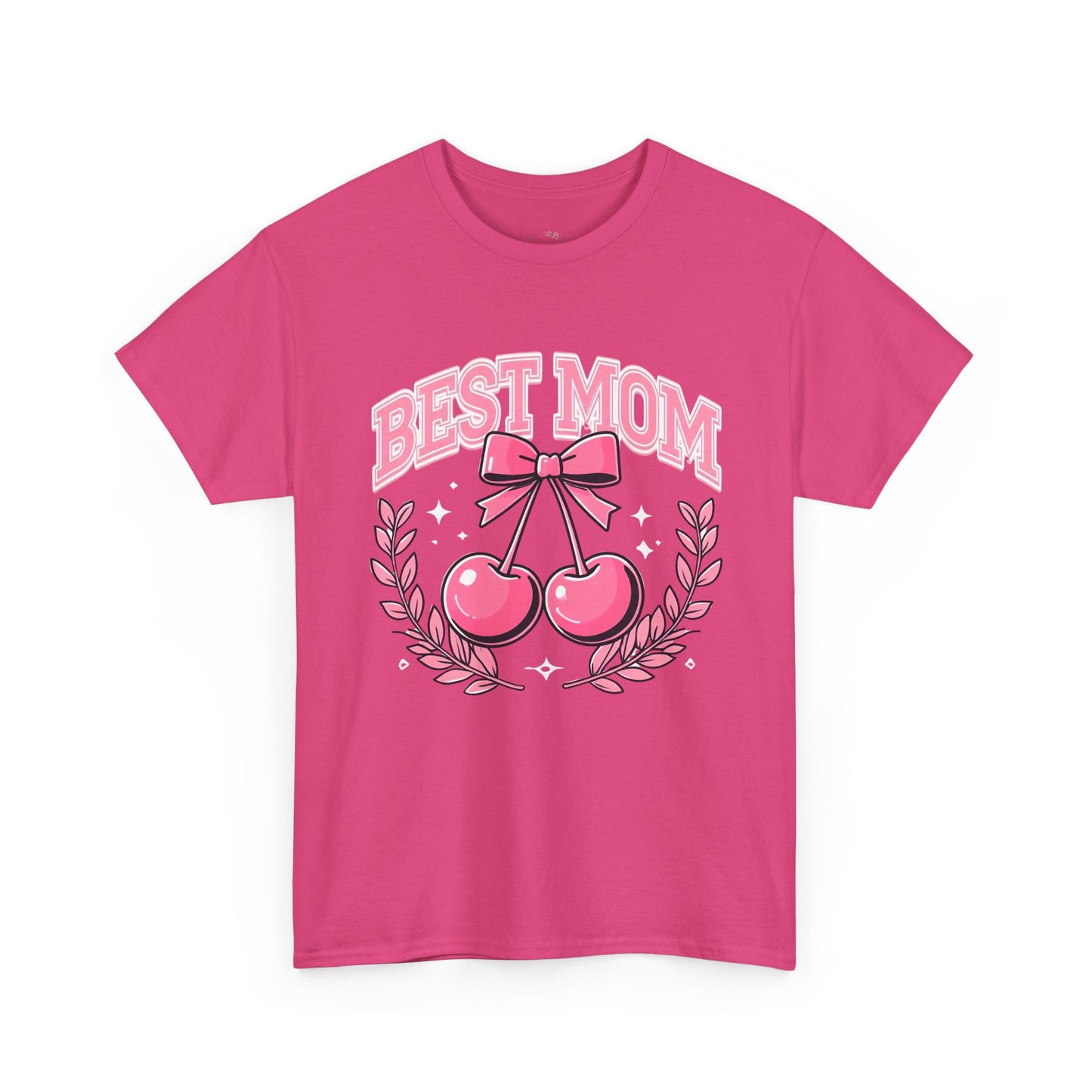 Best Mom Cherry Tee — Cute Pink Mother's Day T-Shirt