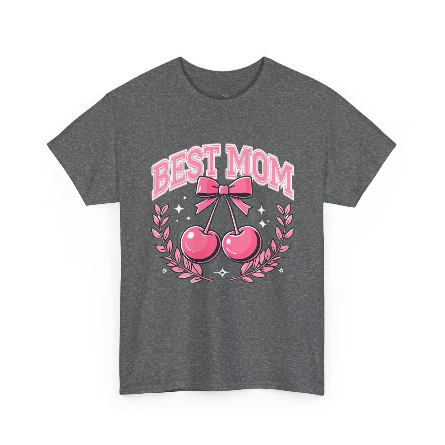 Best Mom Cherry Tee — Cute Pink Mother's Day T-Shirt