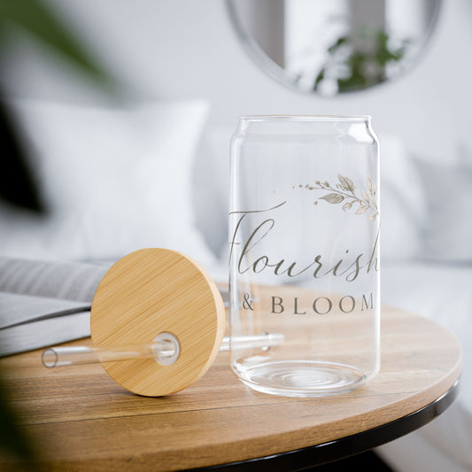 Sipper Glass - Flourish & Bloom Branded (16oz)