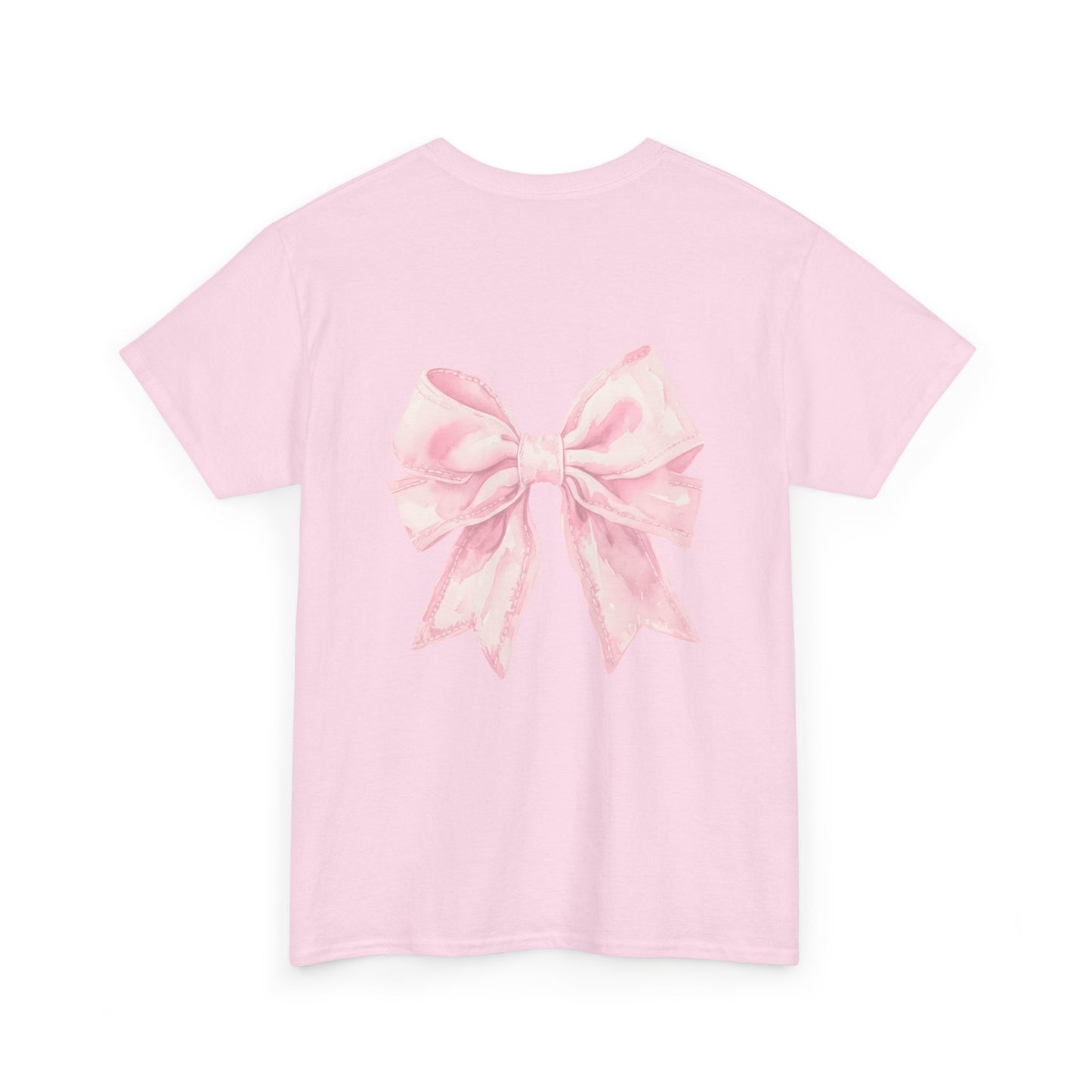 Feeling Bonita Tee — Pink Bow Graphic Cotton T‑Shirt