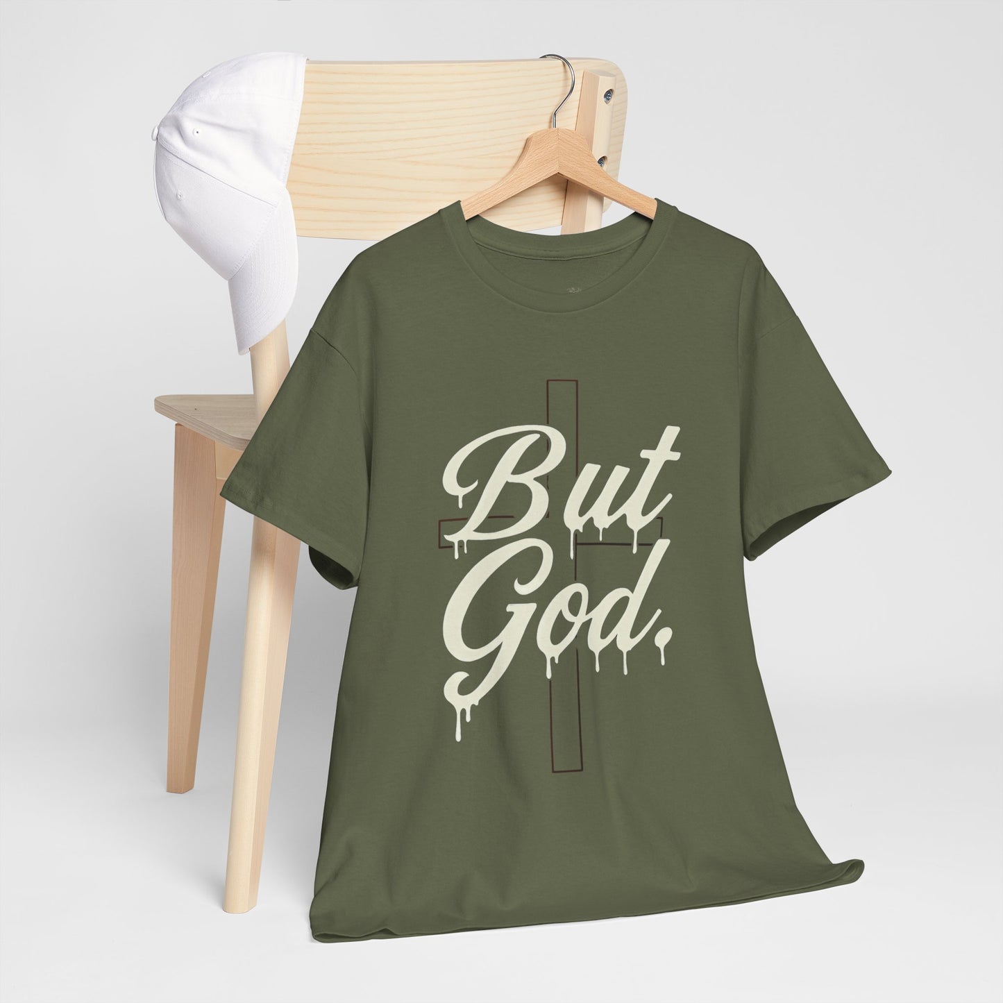 Christian T-Shirt "But God" Cross Graphic Tee — Inspirational Faith Shirt