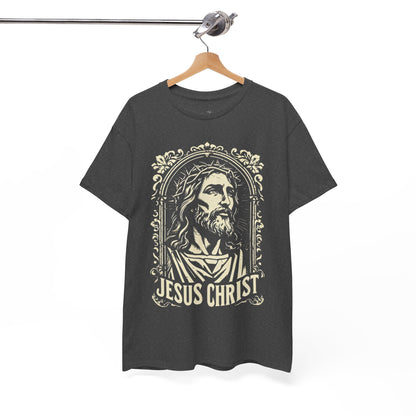 Jesus Christ Front Graphic Tee - Vintage Ornate T-Shirt
