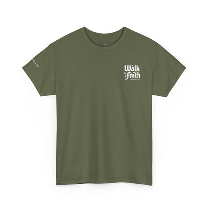 Walk by Faith T-Shirt — Christian Verse 2 Corinthians 5:7 Tee