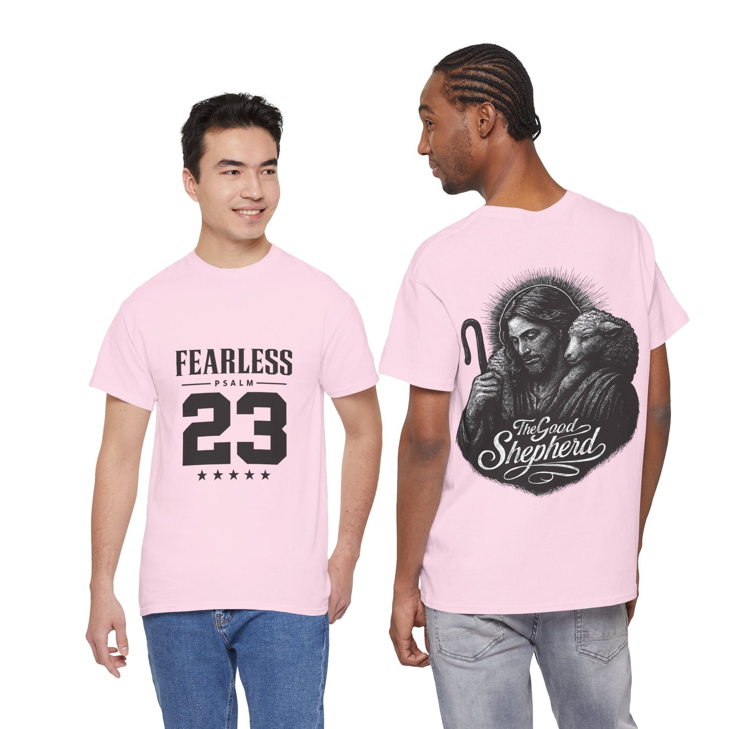 Fearless Psalm 23 Unisex T-Shirt — The Good Shepherd Christian Tee