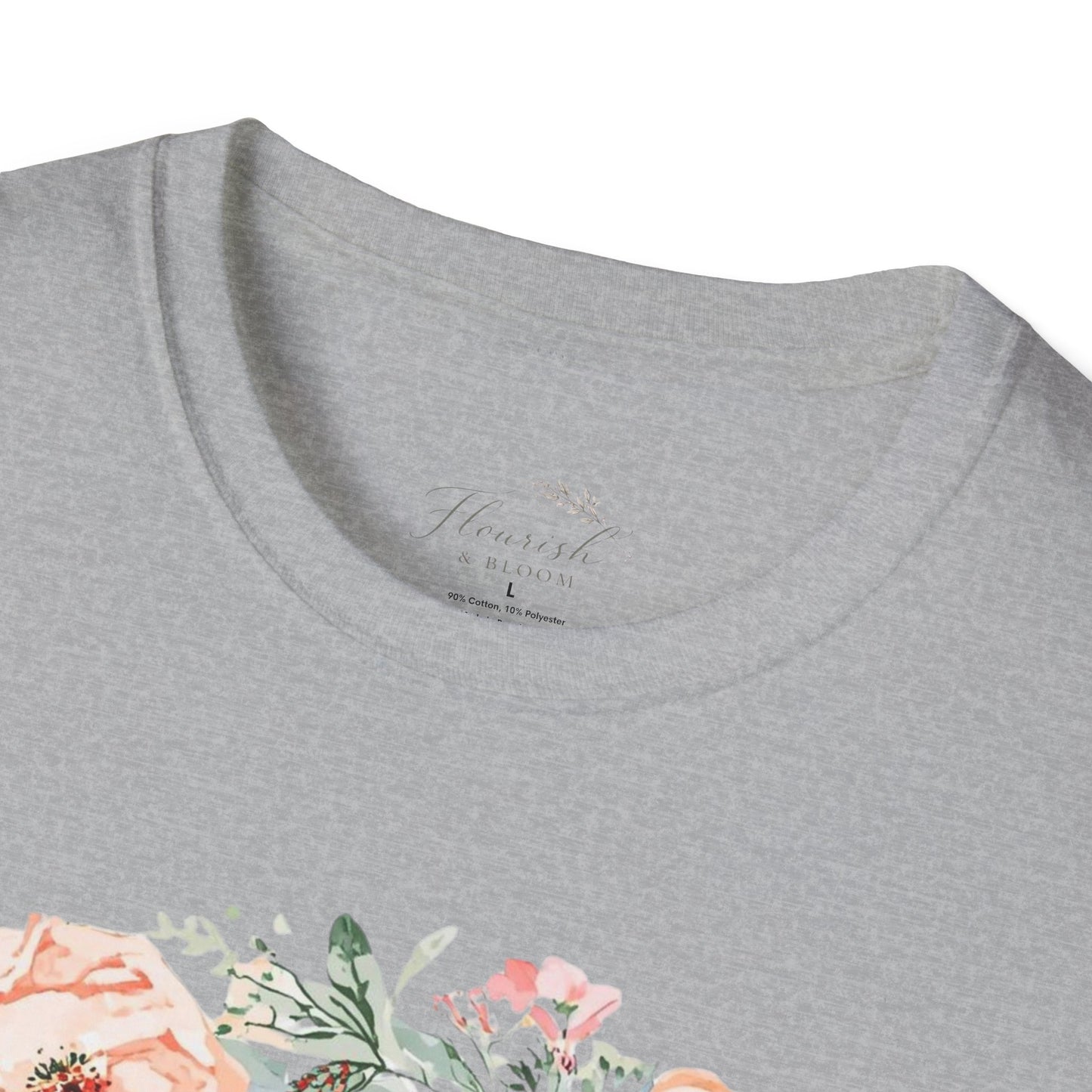 T-Shirt — "Fearfully and Wonderfully Made" Floral Inspirational Tee