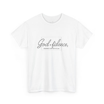 God-fidence Unisex Tee — Inspirational Christian Script T-Shirt