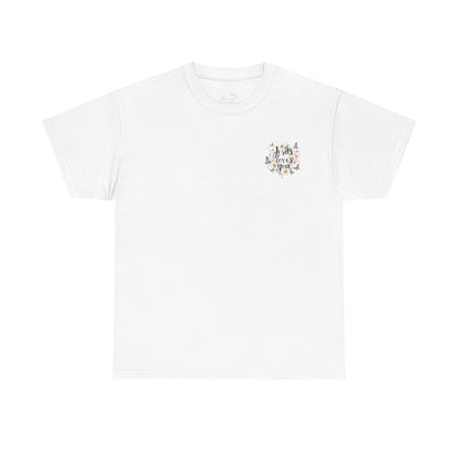 Christian T-Shirt — “Jesus Loves You” Floral Butterfly Tee