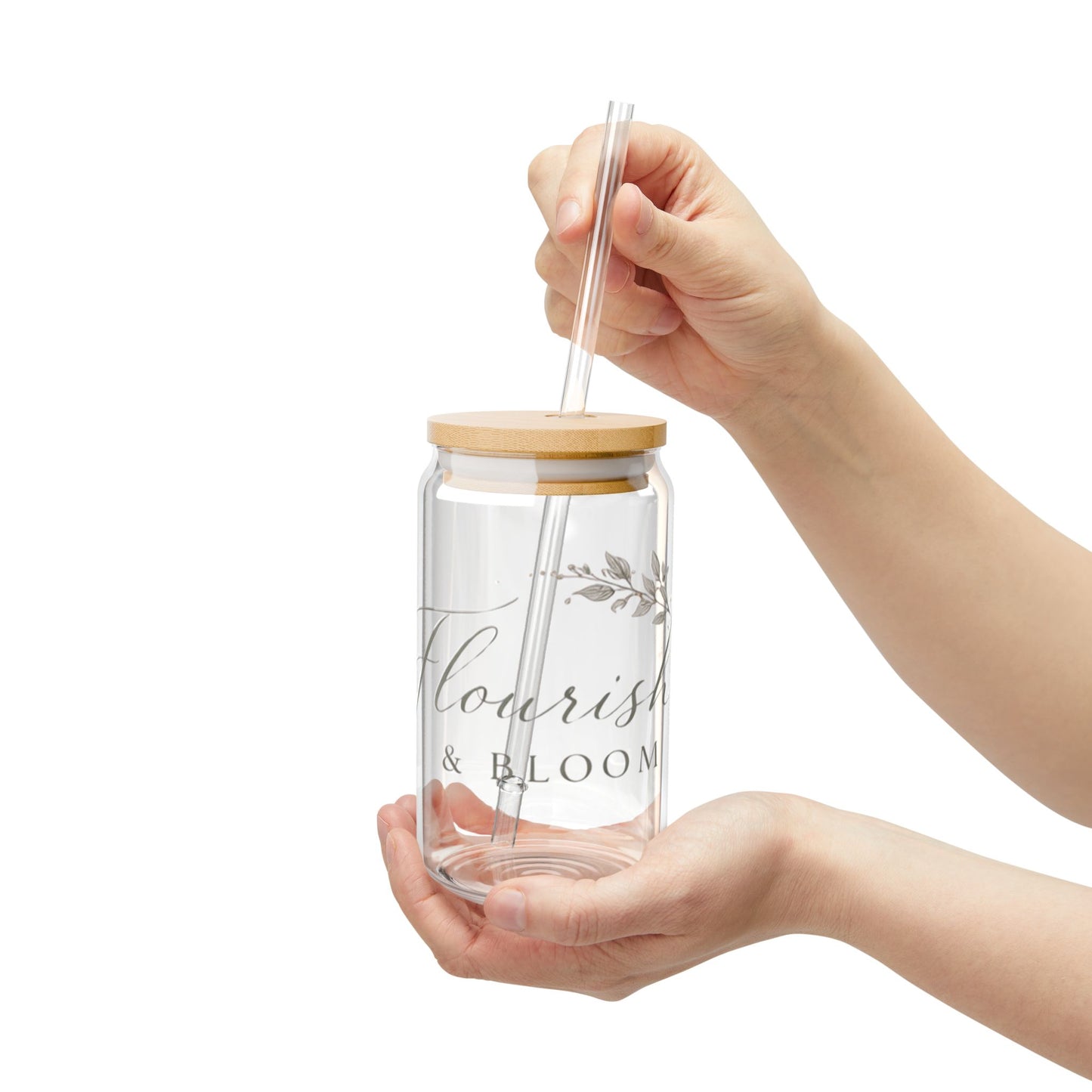 Sipper Glass - Flourish & Bloom Branded (16oz)