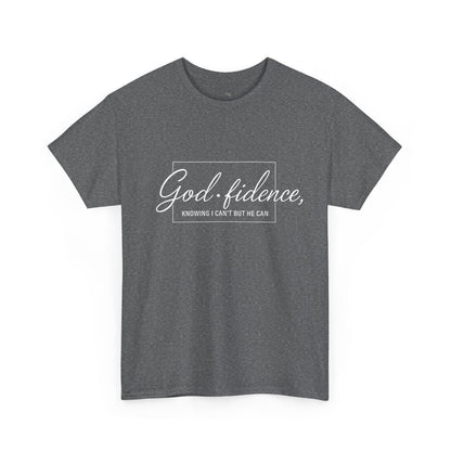God-fidence Unisex Tee — Inspirational Christian Script T-Shirt