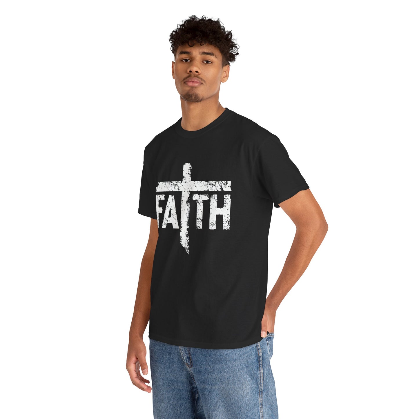 Faith Cross T-Shirt — Christian Inspirational Tee