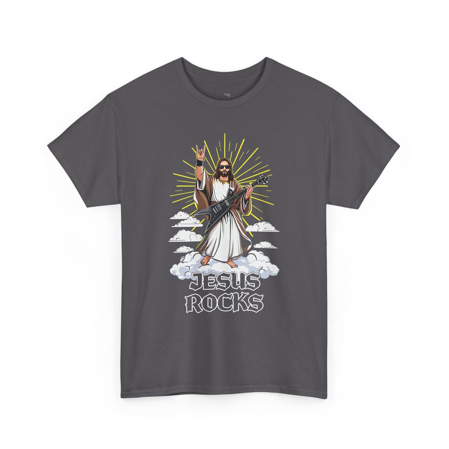 Jesus Rocks T‑Shirt — Rock & Faith Graphic Tee