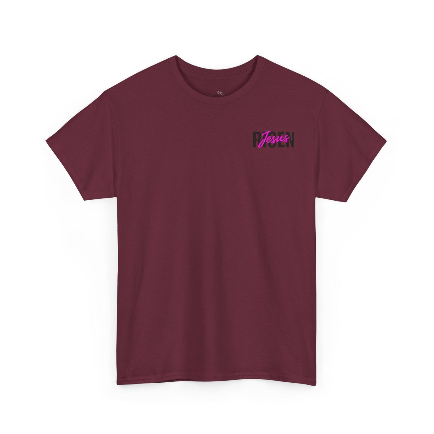 Christian 'Risen' PINK T-Shirt — Jesus Crown of Thorns Resurrection Tee