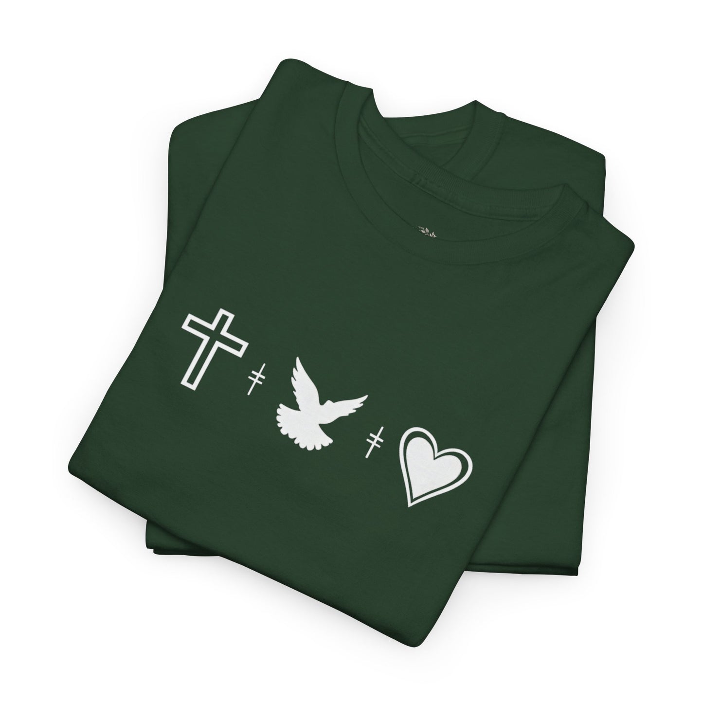 Worship Tee — "I Was Built to Worship" Christian Cross + Dove + Heart T‑Shirt