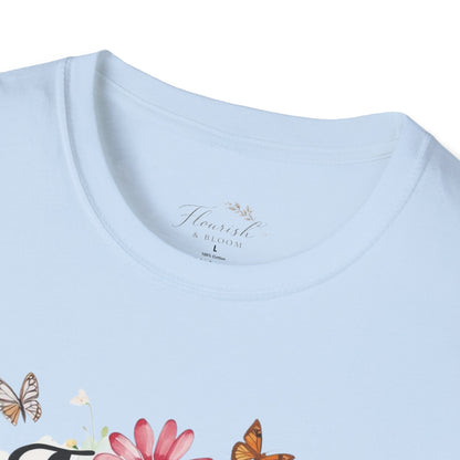 Jesus Loves You Floral T-Shirt — Christian Faith Inspirational Tee