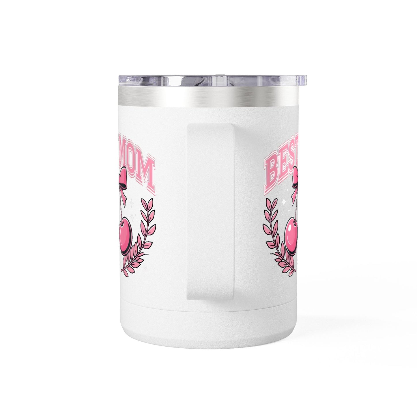 Best Mom Pink Bow & Cherries - 15oz Tumbler