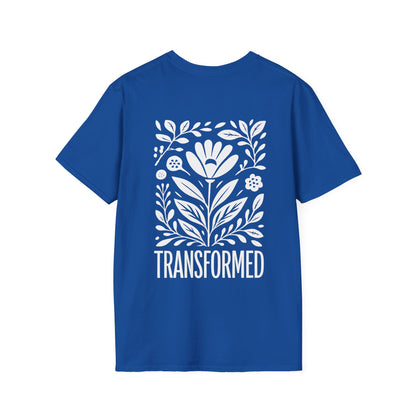 Floral Inspirational 'Transformed' Graphic Tee