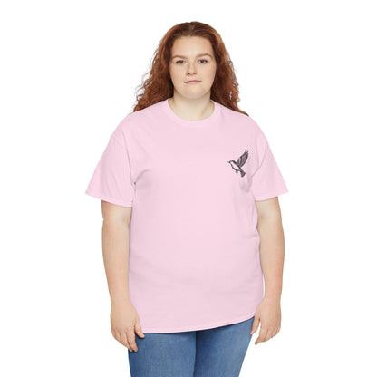T-Shirt — "I Am With You Always" Hummingbird Floral Comfort Tee