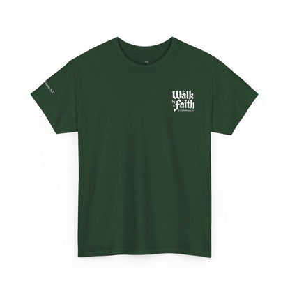 Walk by Faith T-Shirt — Christian Verse 2 Corinthians 5:7 Tee