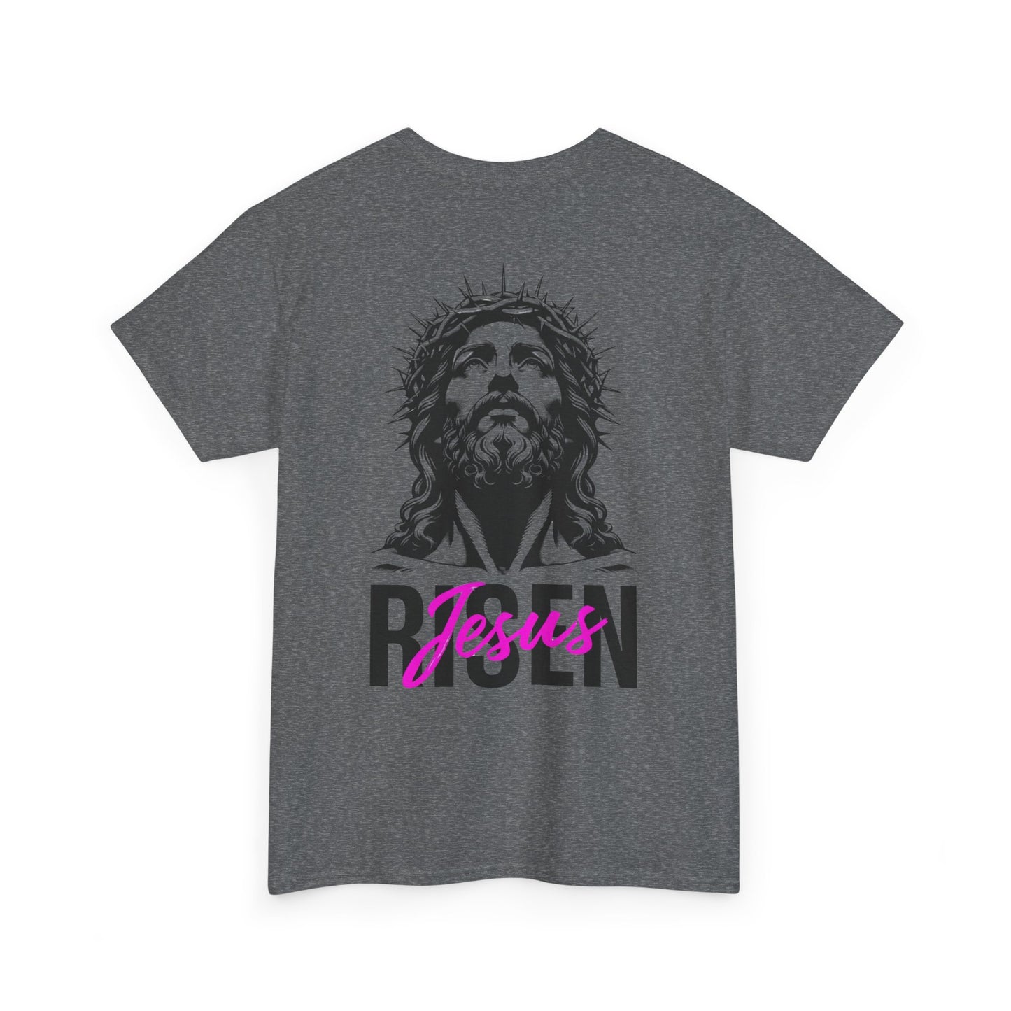 Christian 'Risen' PINK T-Shirt — Jesus Crown of Thorns Resurrection Tee