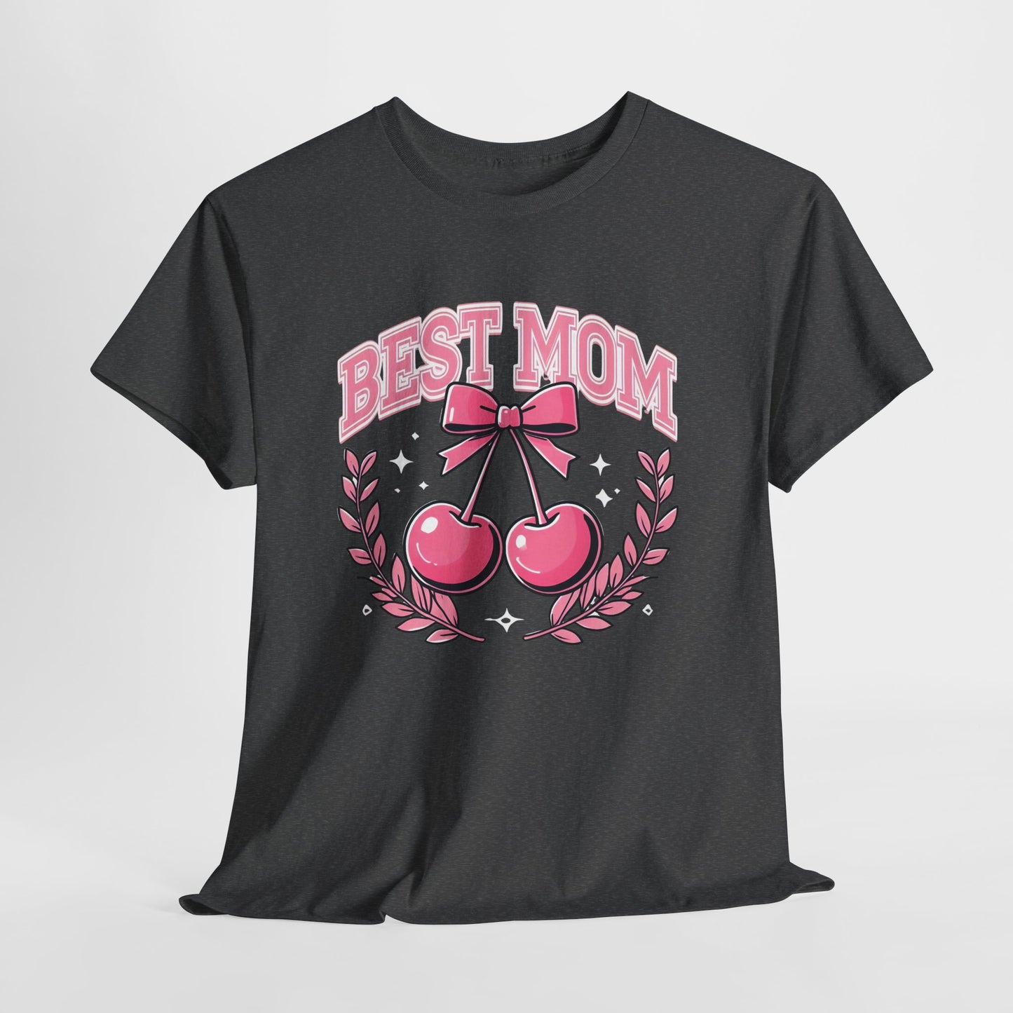 Best Mom Cherry Tee — Cute Pink Mother's Day T-Shirt