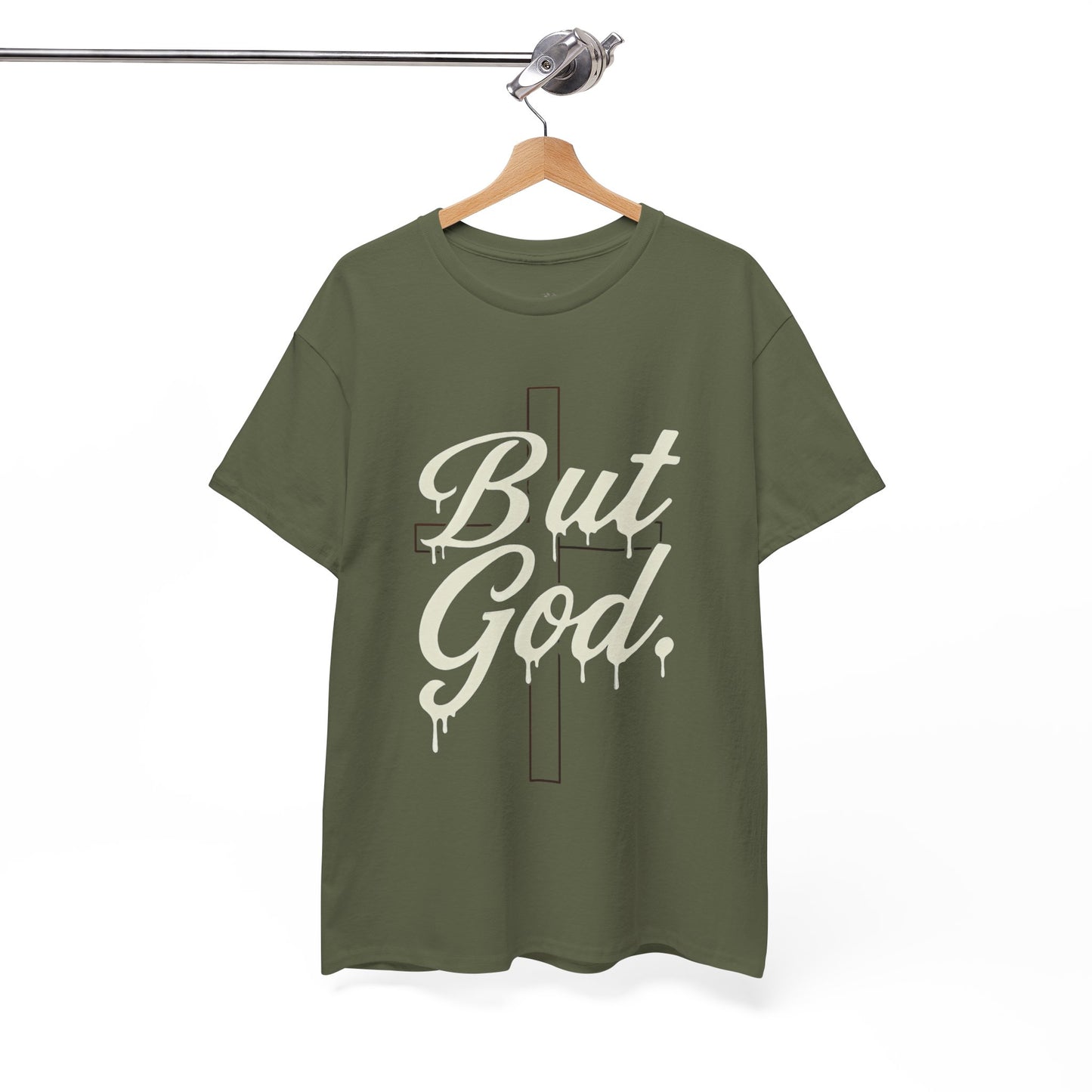 Christian T-Shirt "But God" Cross Graphic Tee — Inspirational Faith Shirt