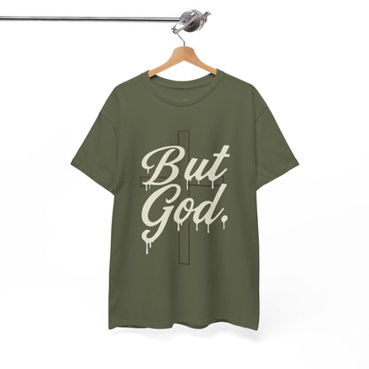 Christian T-Shirt "But God" Cross Graphic Tee — Inspirational Faith Shirt