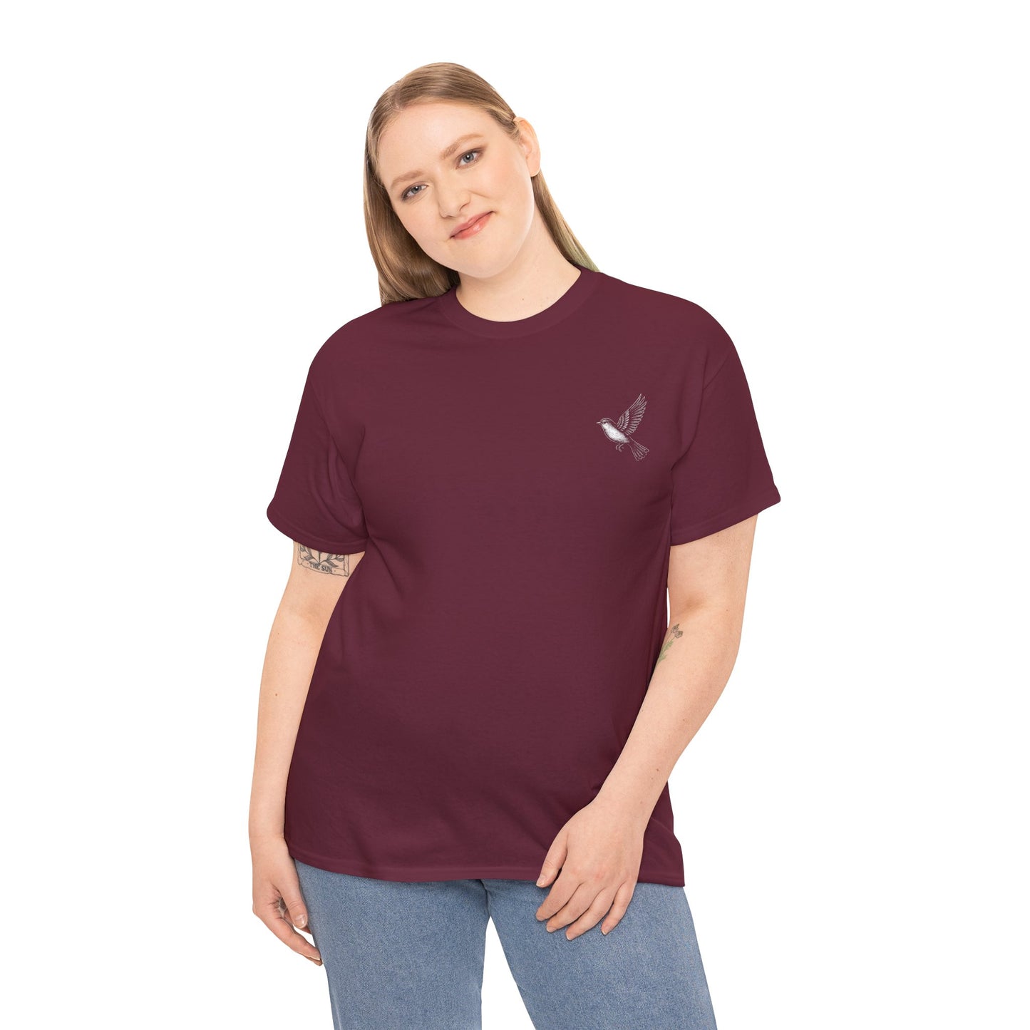 T-Shirt — "I Am With You Always" Hummingbird Floral Comfort Tee