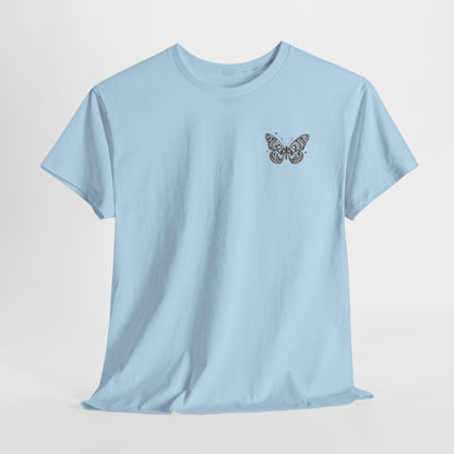 Keep Flying Butterfly Tee — Retro Motivational Graphic Shirt