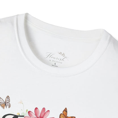 Jesus Loves You Floral T-Shirt — Christian Faith Inspirational Tee